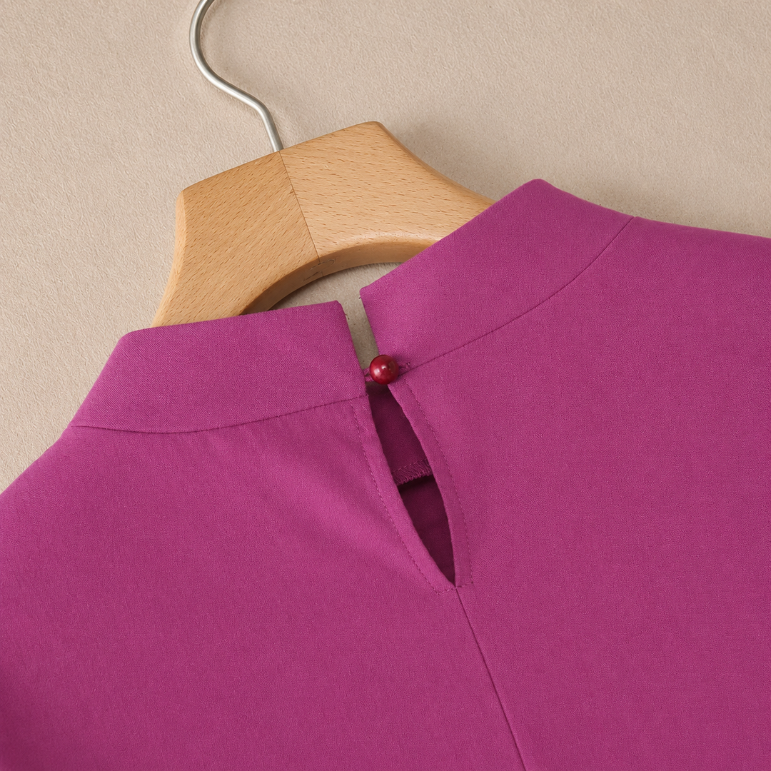 Blouse à col montant Amélie