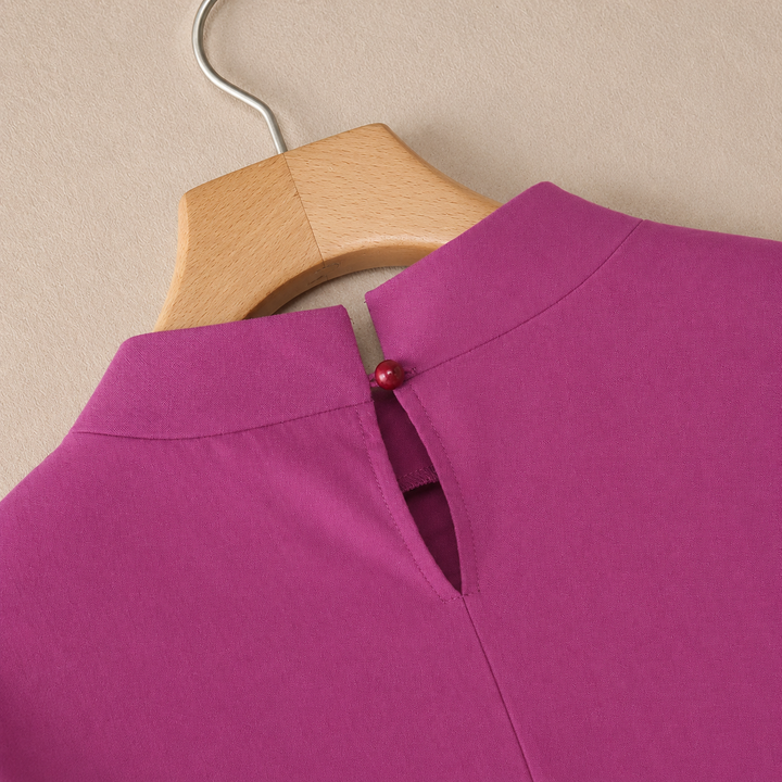 Blouse à col montant Amélie