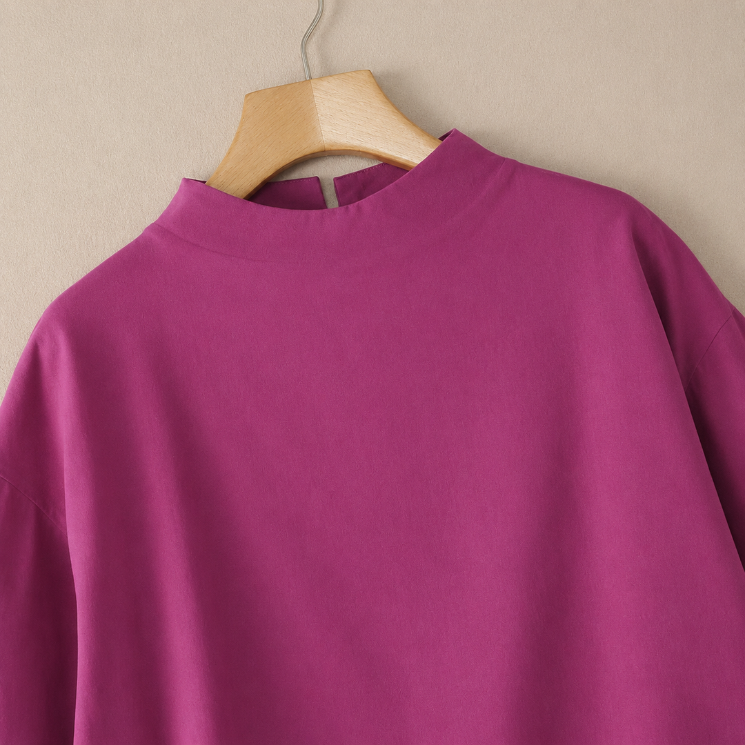 Blouse à col montant Amélie