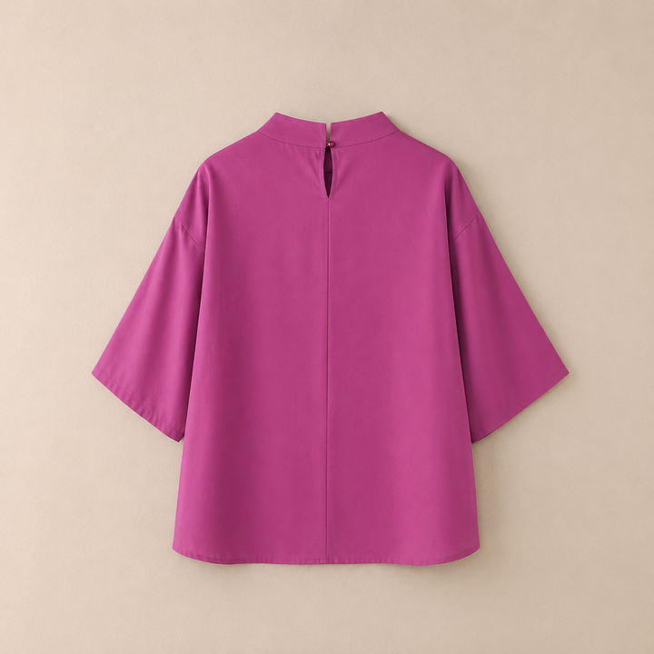 Blouse à col montant Amélie