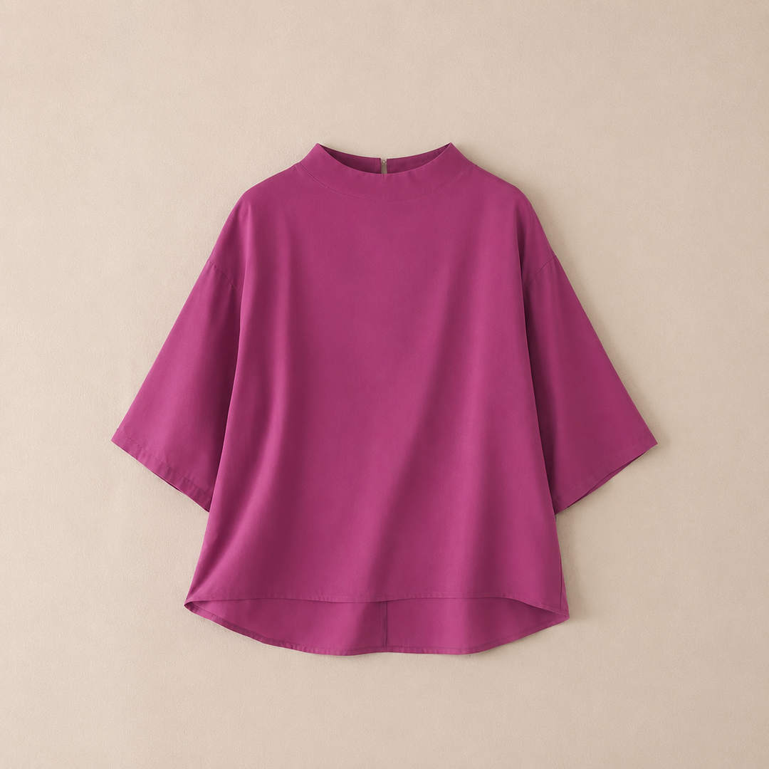 Blouse à col montant Amélie