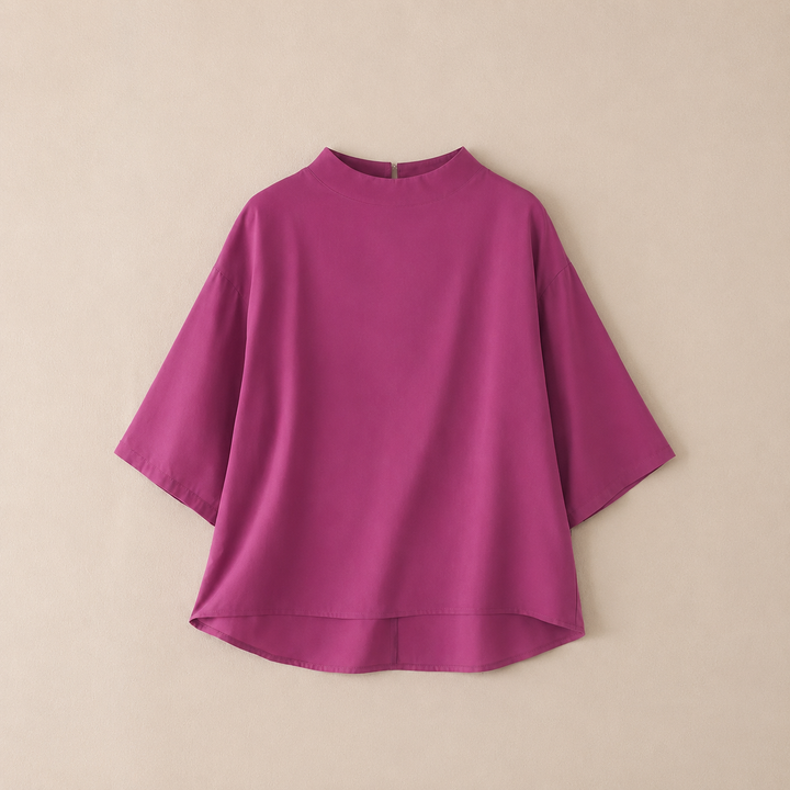 Blouse à col montant Amélie