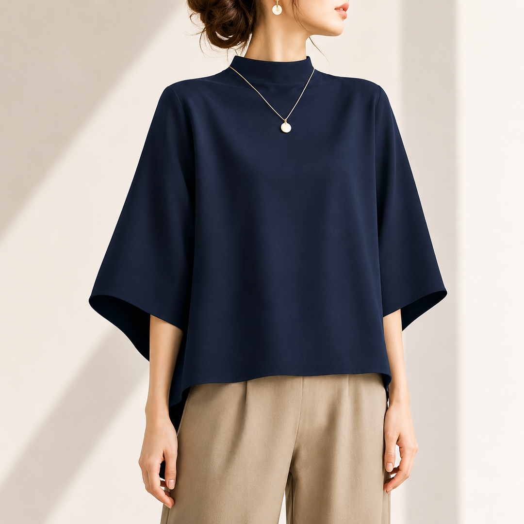 Blouse à col montant Amélie