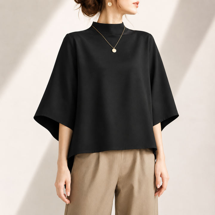 Blouse à col montant Amélie