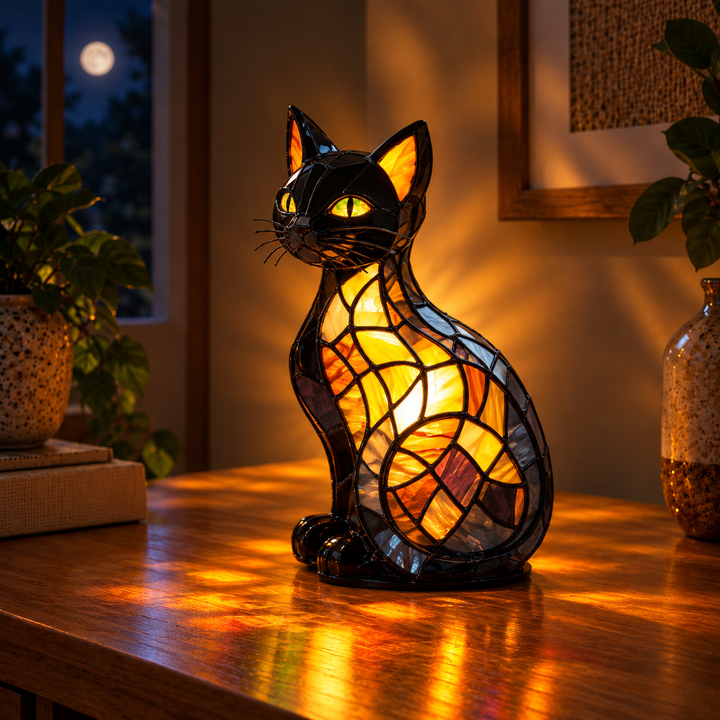 Chat Radieux à Minuit