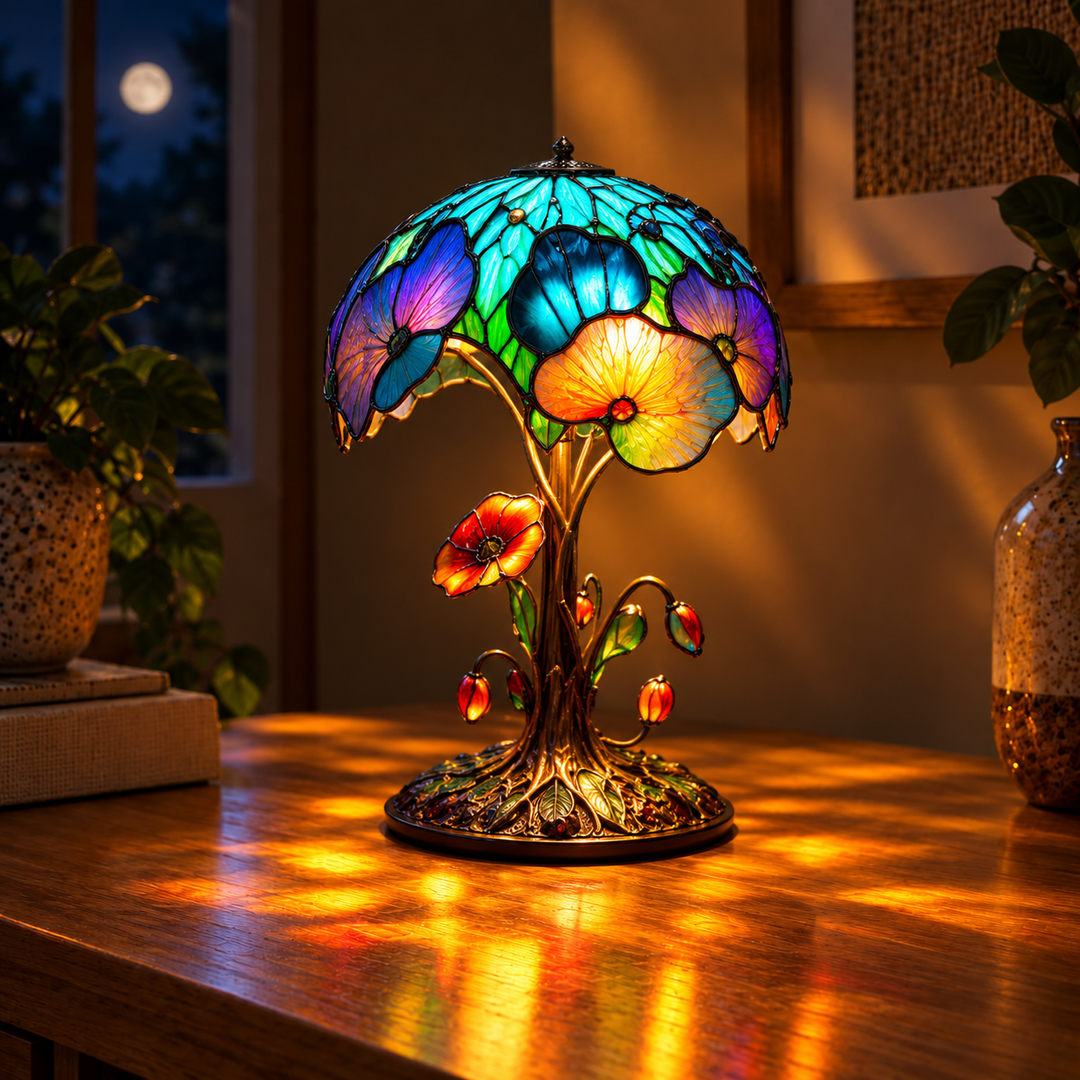 Lampe Florale Champignon Boho Chic