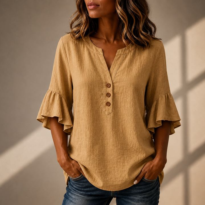 Blouse à Manches Volantes Adeline