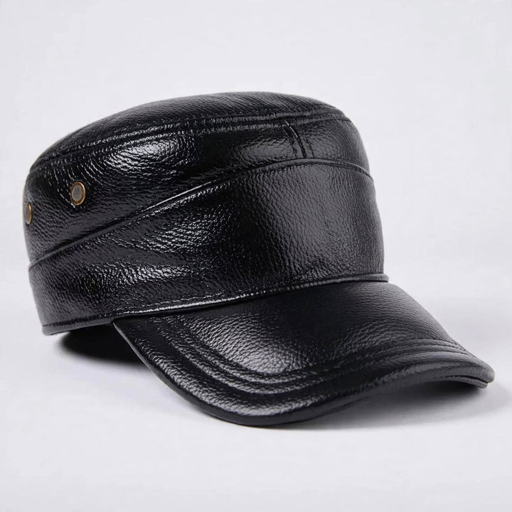 Casquette en cuir Castano