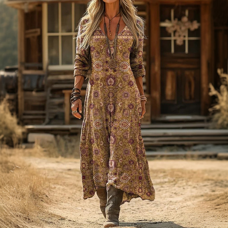 Martine - Robe de style bohémien décontracté