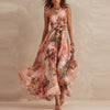 Aurora – Robe fleurie asymétrique