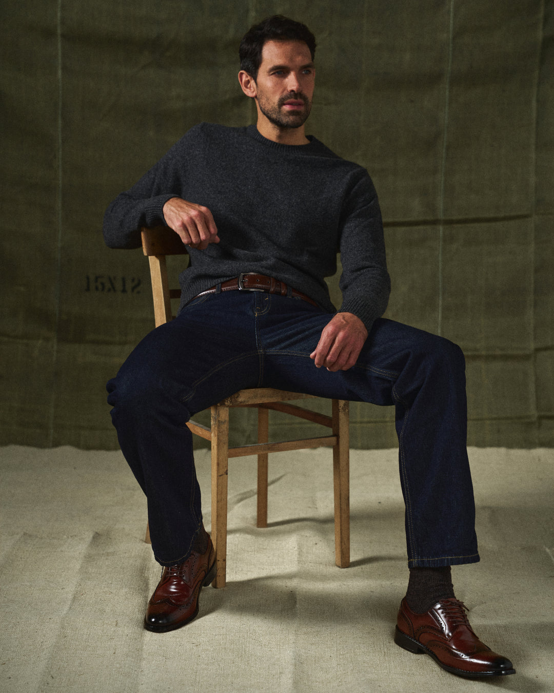Brogues en Cuir de Vache 100% Pembroke
