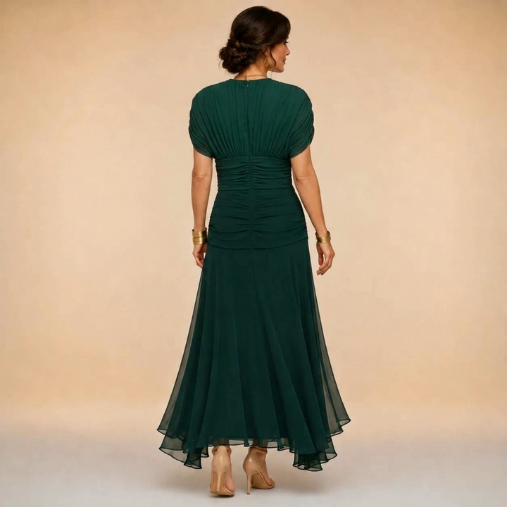 Robe de Soirée à Manches Drapées Madeline™