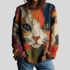 Romane | Haut Artistique Motif Chat