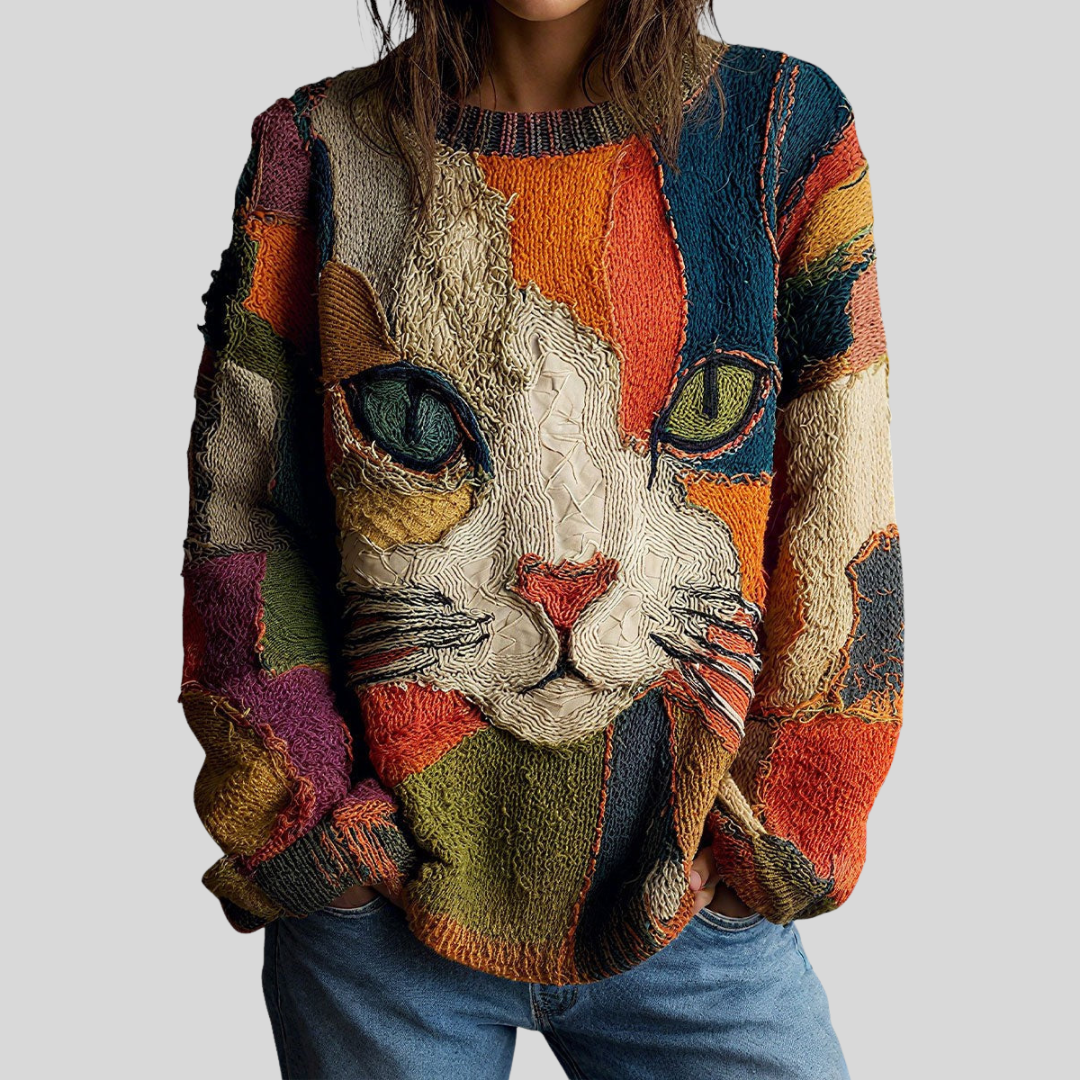 Romane | Haut Artistique Motif Chat