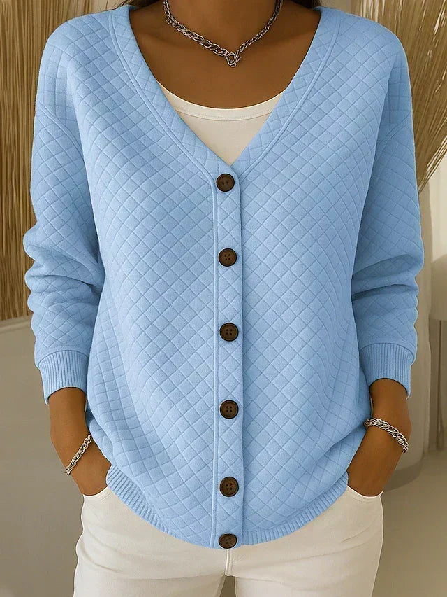 Adèle | Cardigan Matelassé Col en V