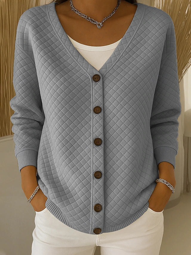 Adèle | Cardigan Matelassé Col en V