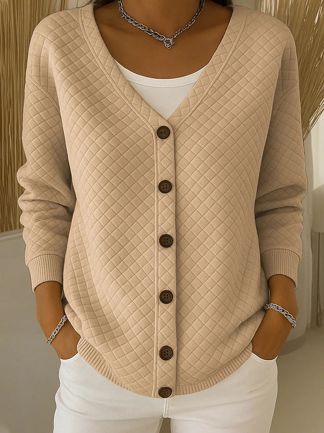 Adèle | Cardigan Matelassé Col en V