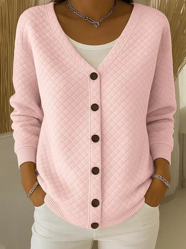 Adèle | Cardigan Matelassé Col en V