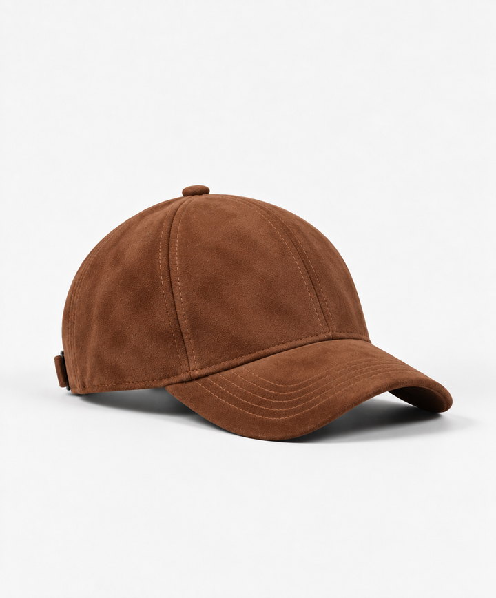 Casquette en Suède - Cognac