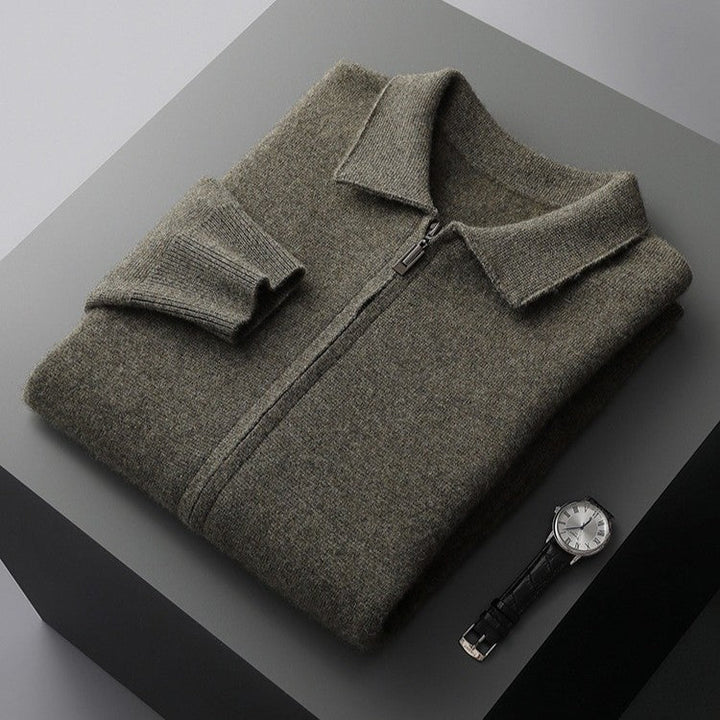 Cardigan en Laine Tricoté Winslow