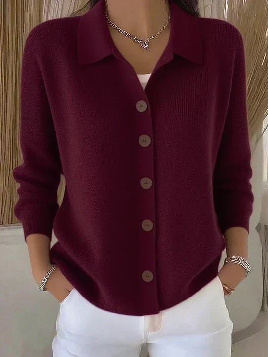 Marion | Cardigan Col Rabattu Boutonné