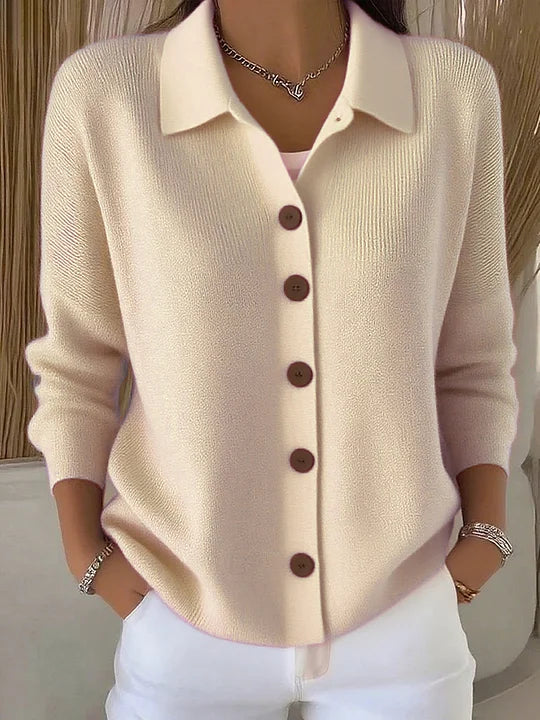 Marion | Cardigan Col Rabattu Boutonné