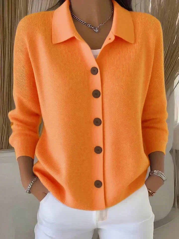 Marion | Cardigan Col Rabattu Boutonné