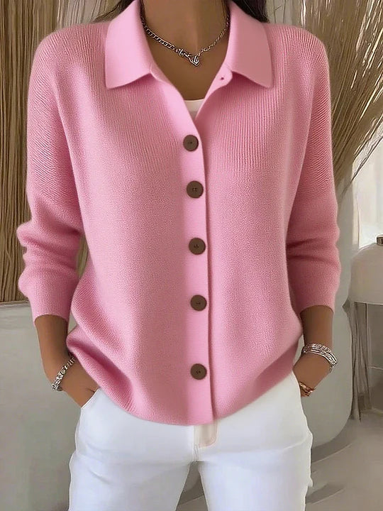 Marion | Cardigan Col Rabattu Boutonné
