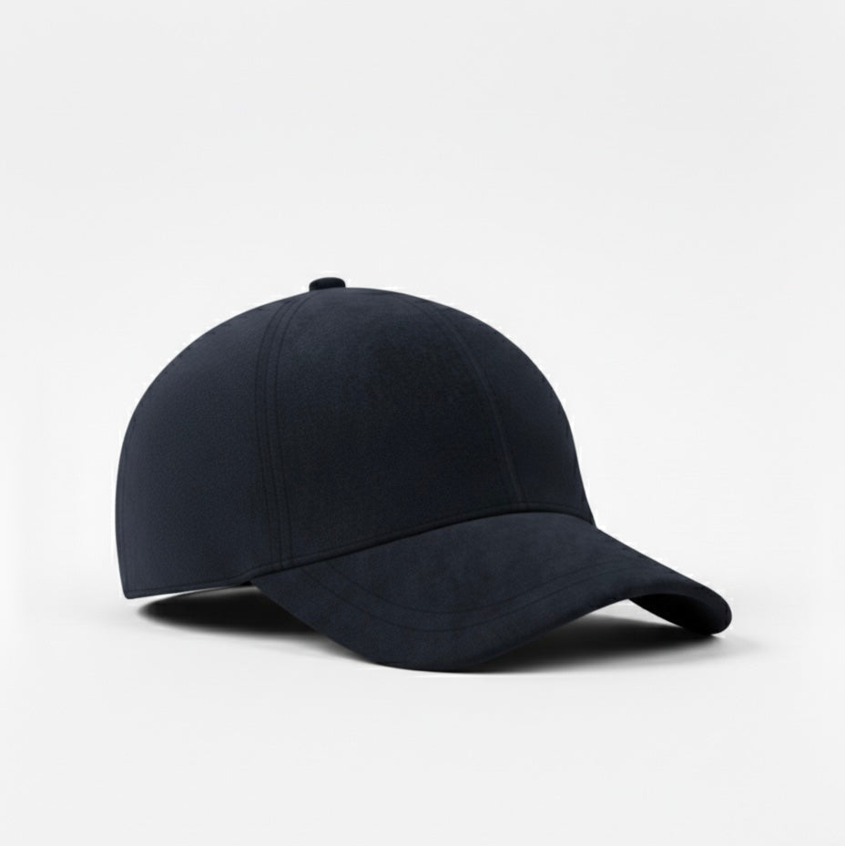 Casquette en Suède - Bleu Nuit
