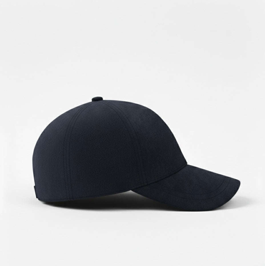 Casquette en Suède - Bleu Nuit