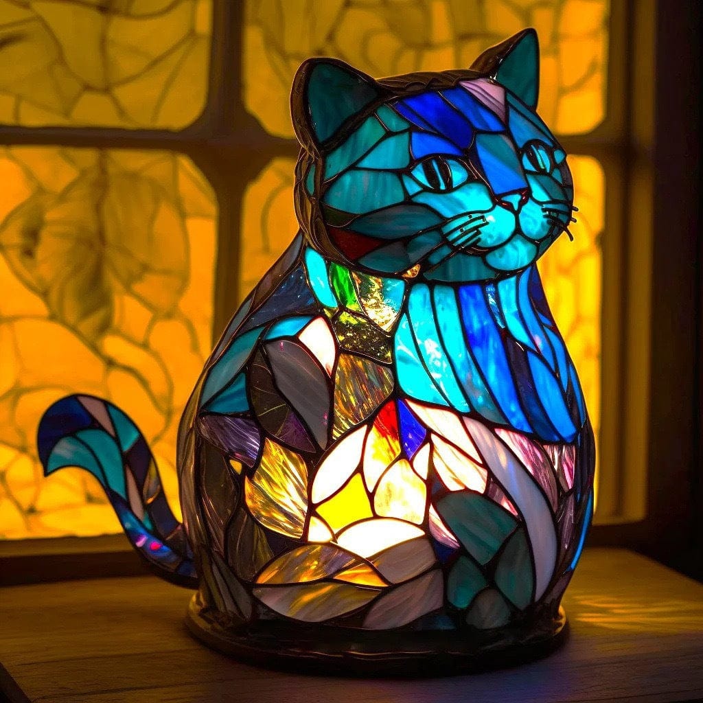 Lampe en Forme de Chat Nala Bleue