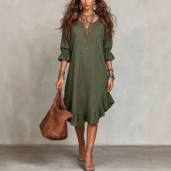 Robe Midi à Volants Juanita™