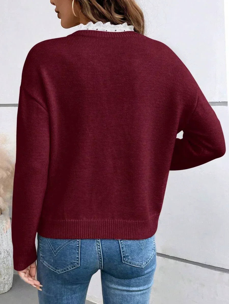 Maria | Blouse Élégante avec Col Français