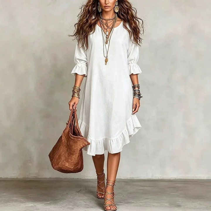 Robe Midi à Volants Juanita™