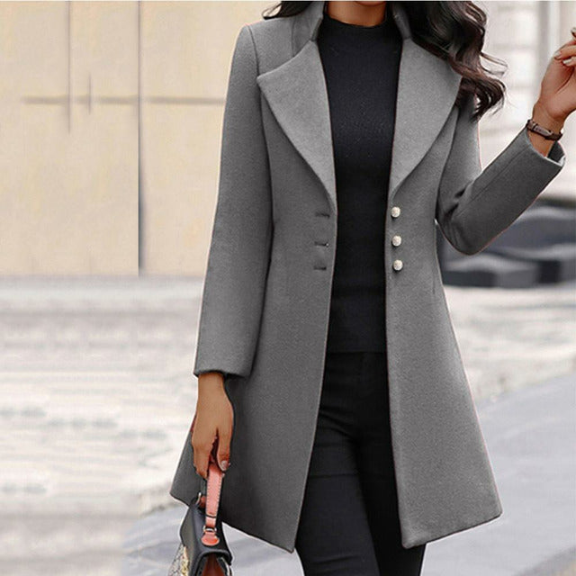 MOREAU LYON | MANTEAU MÉLANGE DE LAINE POUR FEMMES