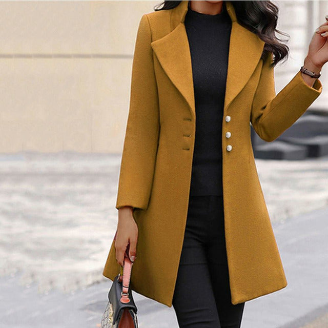 MOREAU LYON | MANTEAU MÉLANGE DE LAINE POUR FEMMES