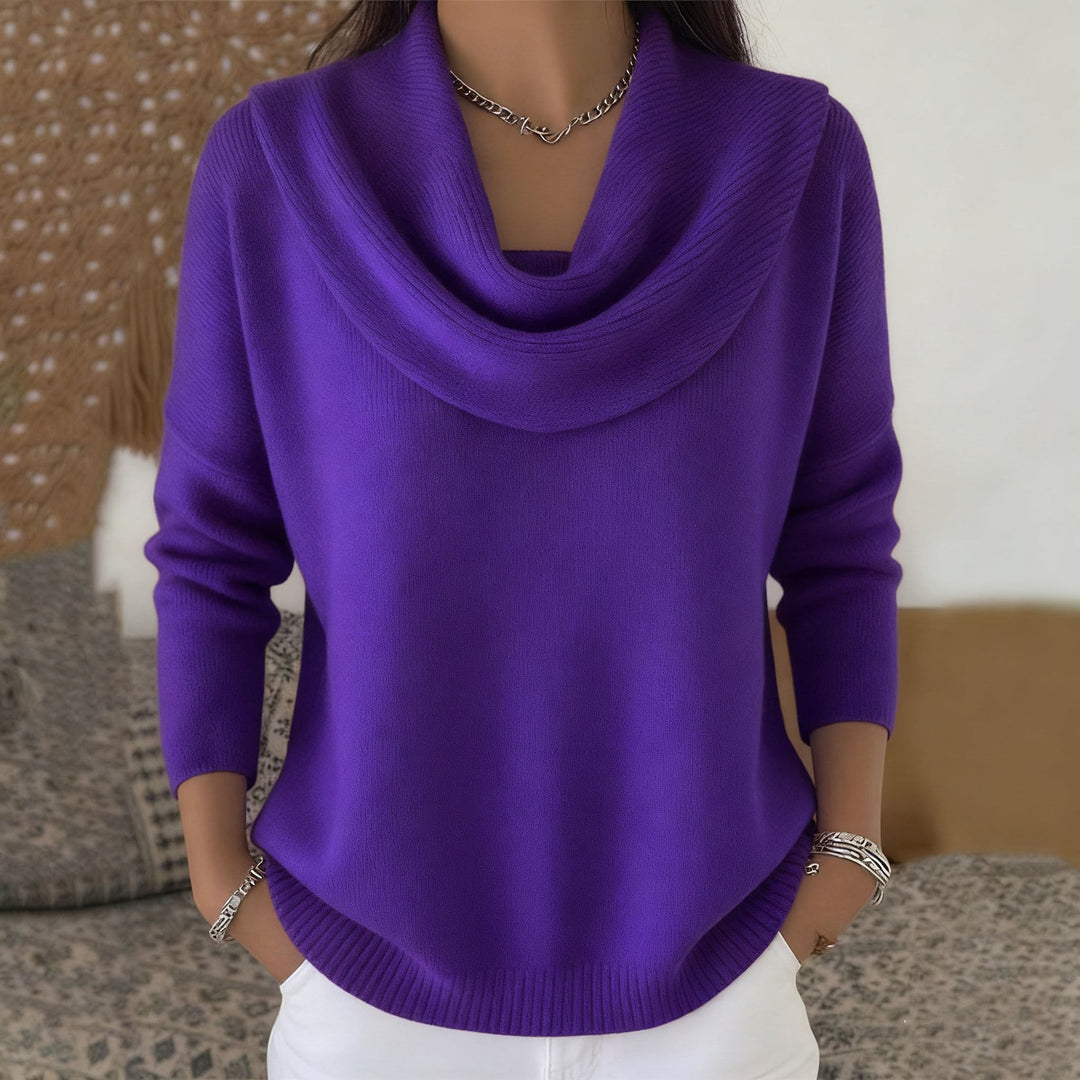 Juliette | Pull Col Roulé Drapé