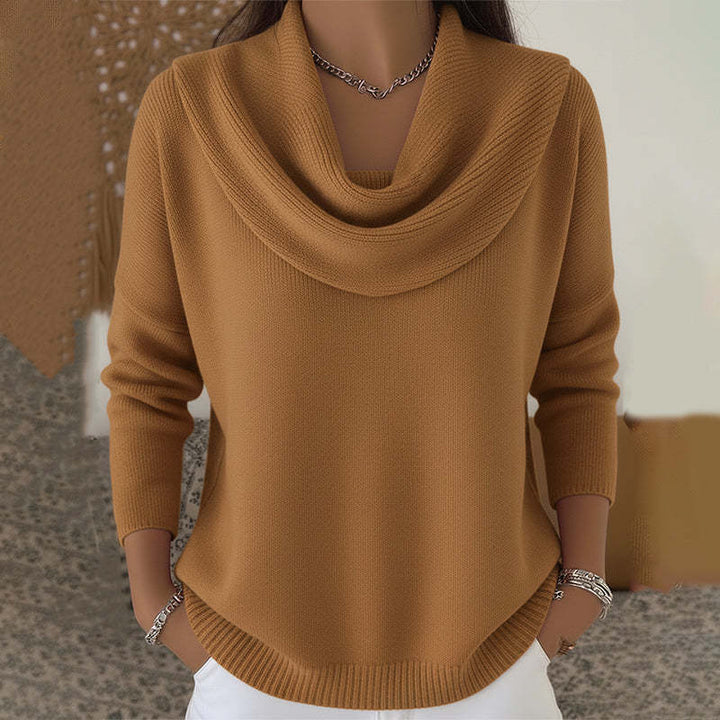 Juliette | Pull Col Roulé Drapé