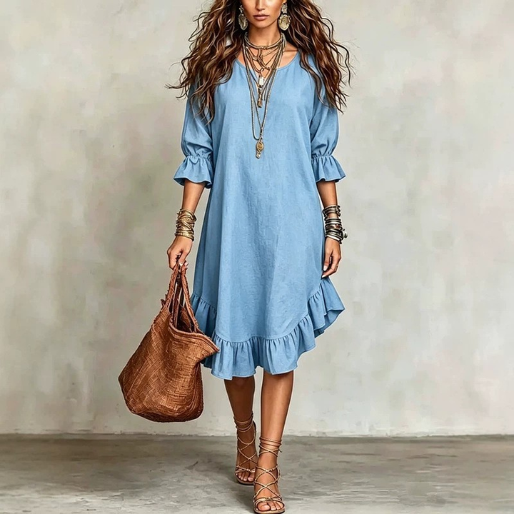 Robe Midi à Volants Juanita™
