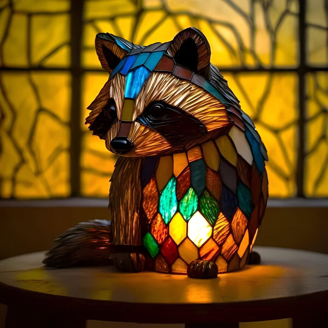 Lampe Glow Raton Laveur Rouillée