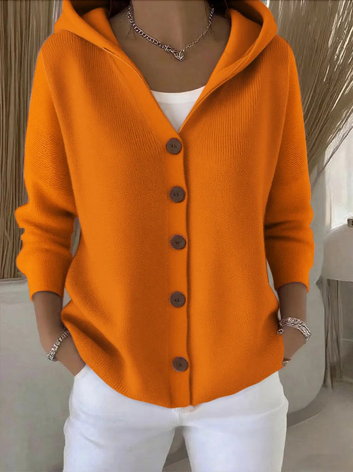 Émeline | Cardigan Capuche Boutonné