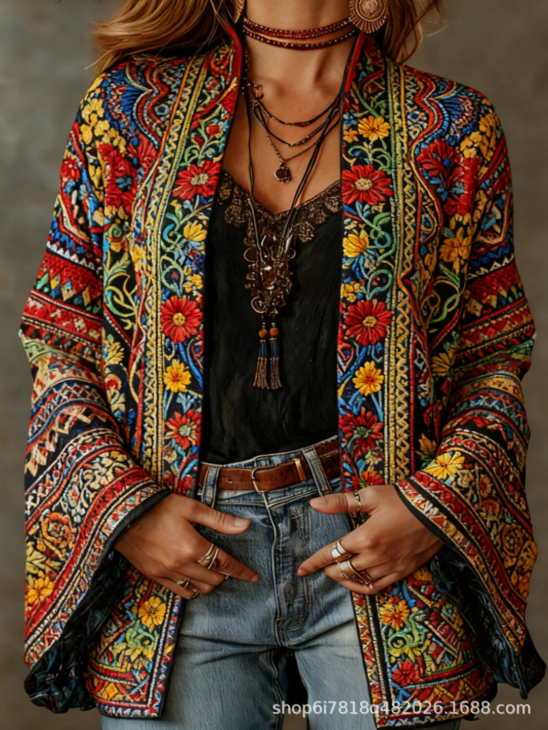 MOREAU LYON | VESTE BOHO EN VELOURS POUR FEMMES