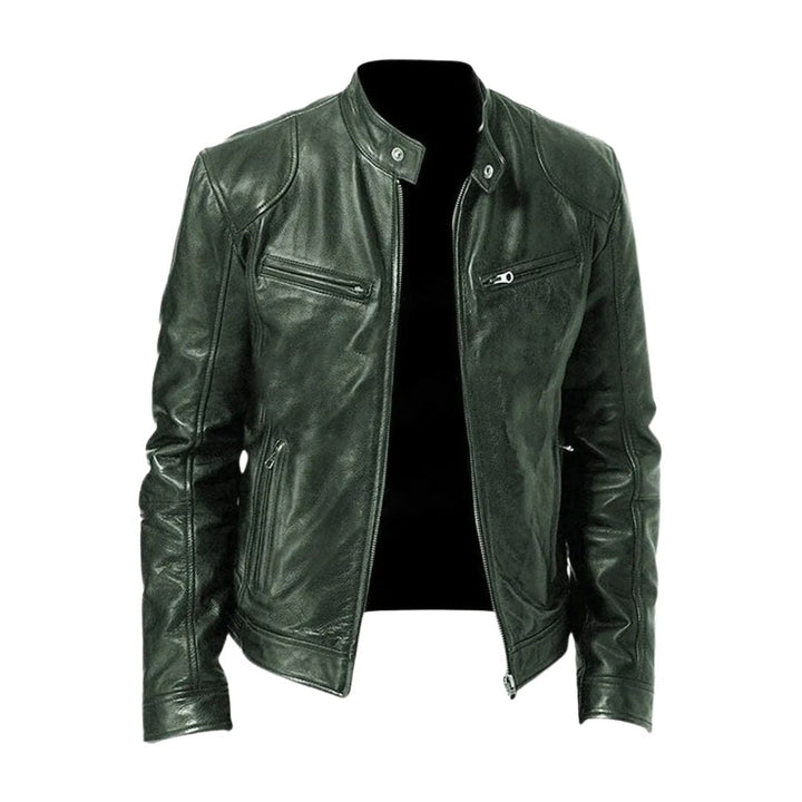 Veste en Cuir Décontractée
