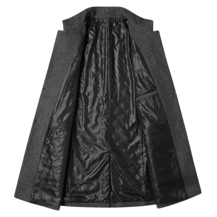 Trench-coat pour hommes en cachemire et laine