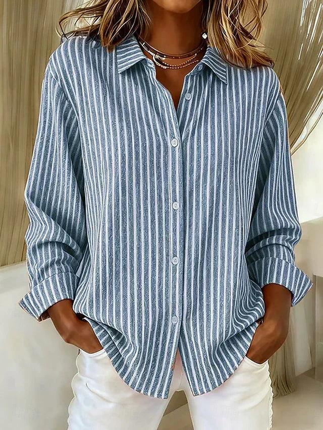 Constance | Chemise Rayée Boutonnée