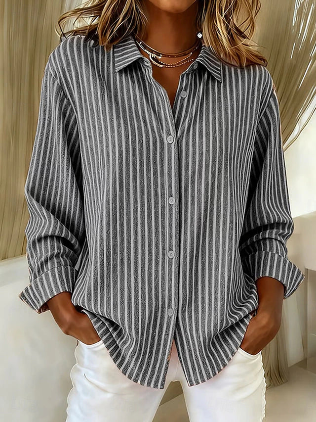 Constance | Chemise Rayée Boutonnée