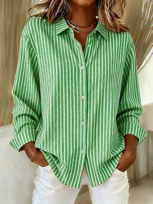 Constance | Chemise Rayée Boutonnée