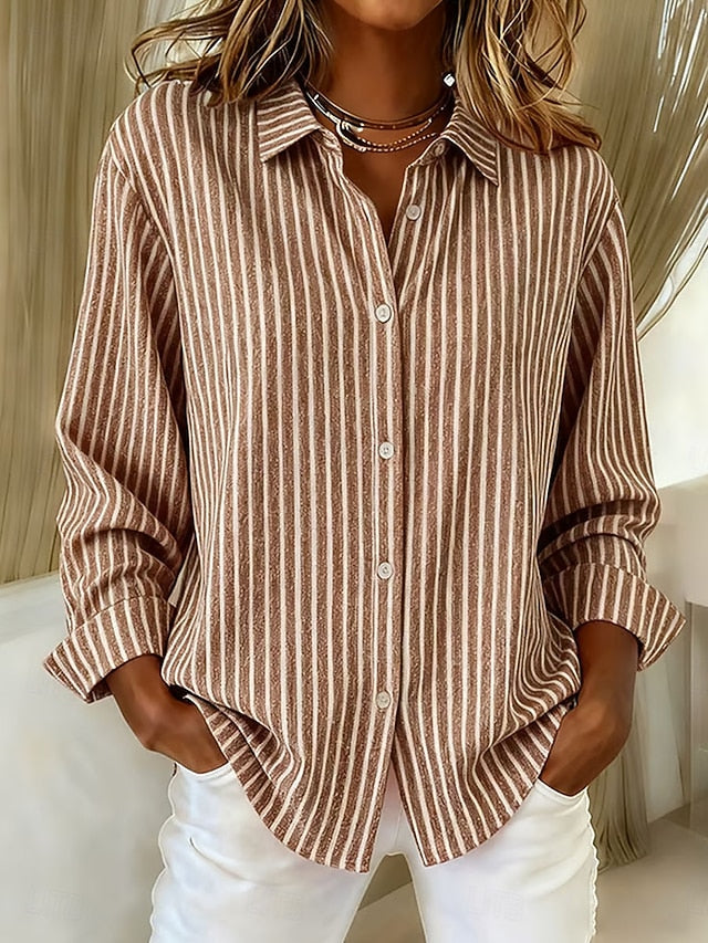 Constance | Chemise Rayée Boutonnée