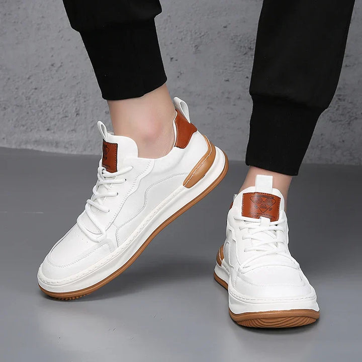 Baskets en Cuir Véritable
