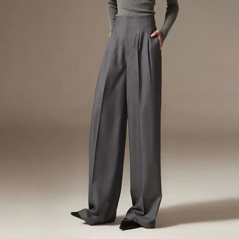 Pantalon Drapé à Jambes Larges Firenze